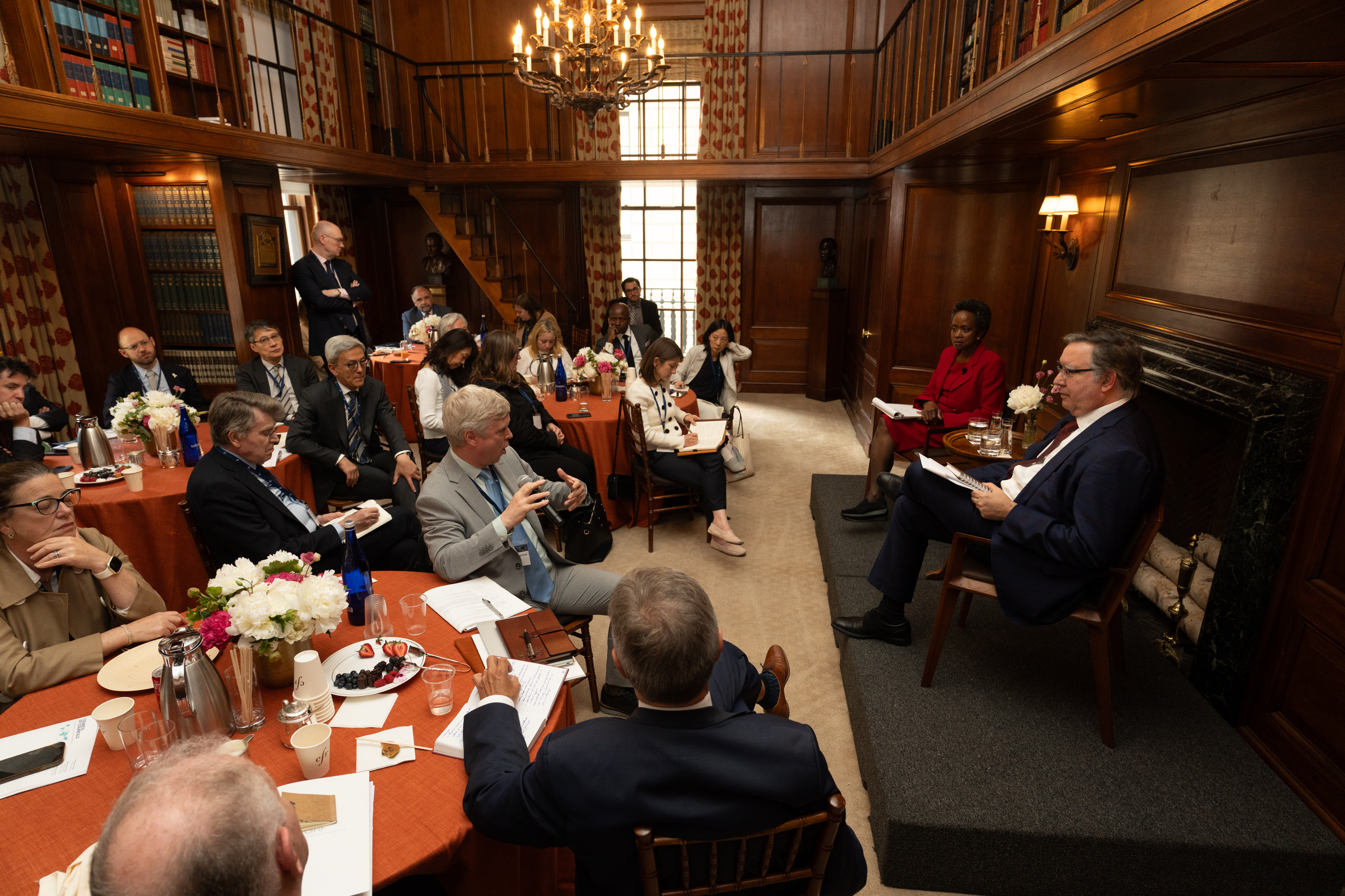 CoC members at a lunch session (Don Pollard)