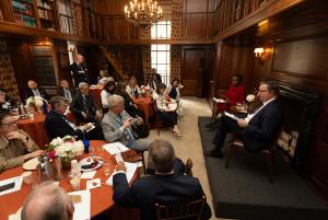 CoC members at a lunch session (Don Pollard)